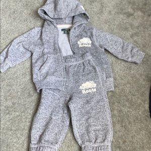 Roots grey sweatsuit